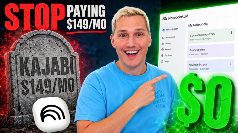 NotebookLM Just REPLACED $149/Month Platforms (Turn Docs Into Full Courses Free)