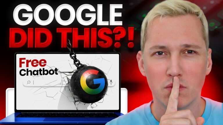 Google’s FREE Chatbot Just WIPED OUT Expensive Chatbot Platforms (No Subscriptions Needed)